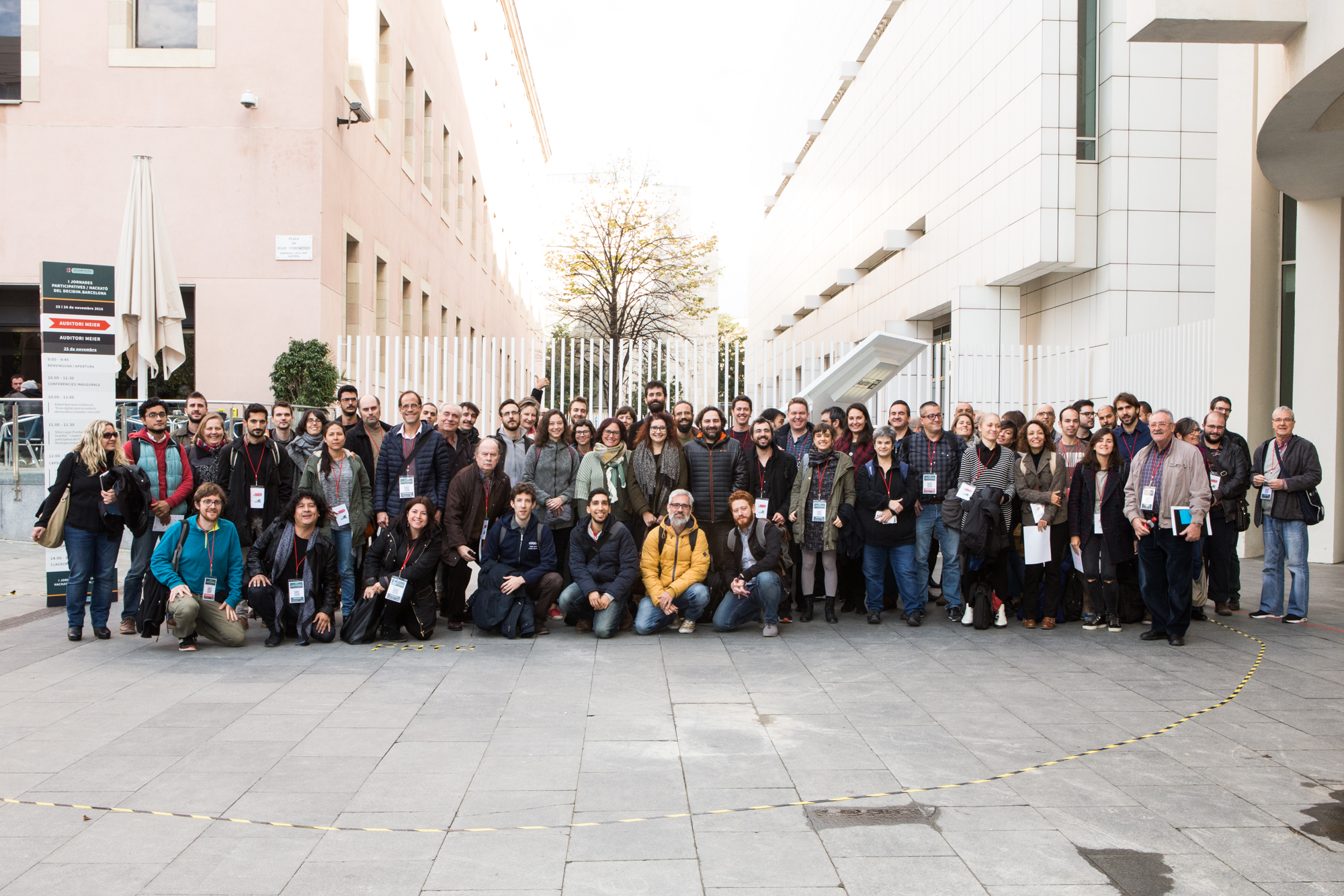 Fotografía de la comunidad Decidim en la las jornadas Metadecidim 2016